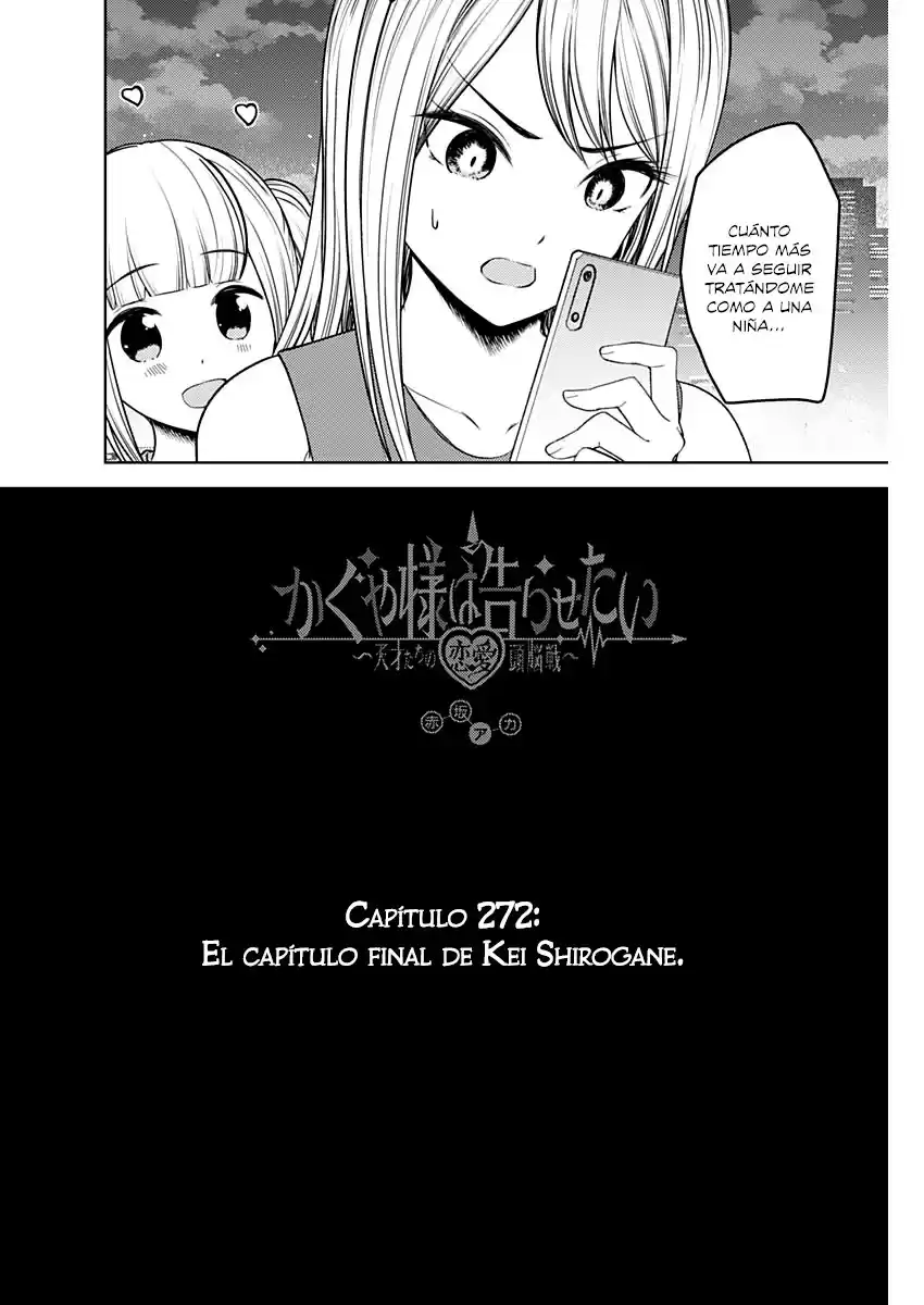 Kaguya-sama wa Kokurasetai: Tensai-tachi no Ren'ai Zunōsen Capitulo 272 página 3