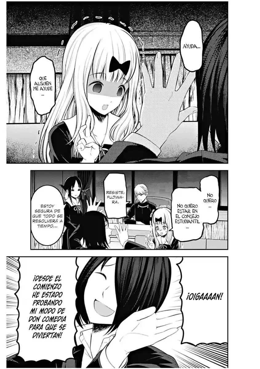 Kaguya-sama wa Kokurasetai: Tensai-tachi no Ren'ai Zunōsen Capitulo 205: Chika Fujiwara quiere hacerlo reir página 6