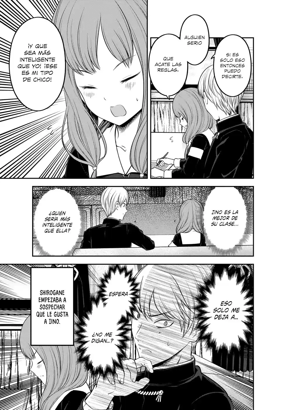 Kaguya-sama wa Kokurasetai: Tensai-tachi no Ren'ai Zunōsen Capitulo 190: Senpai-kun y Kouhai-chan, Parte 3 y Miko Iino no puede amar, Parte 5 página 8