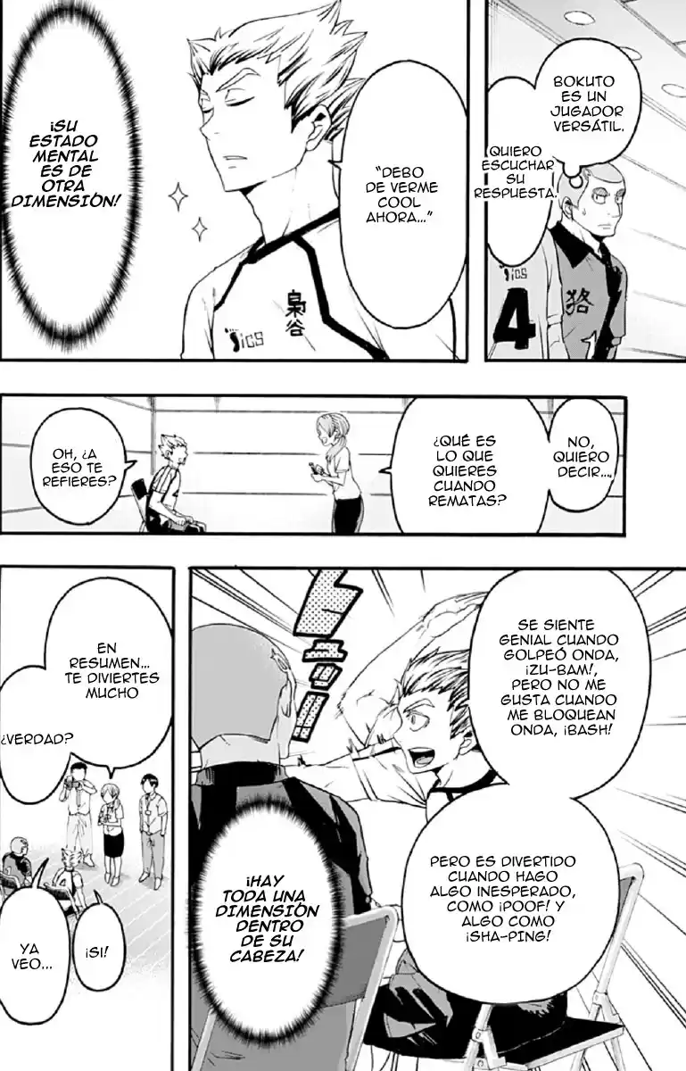 Haikyuu-bu!! Capitulo 26: La entrevista de Kiryuu y Bokuto página 8