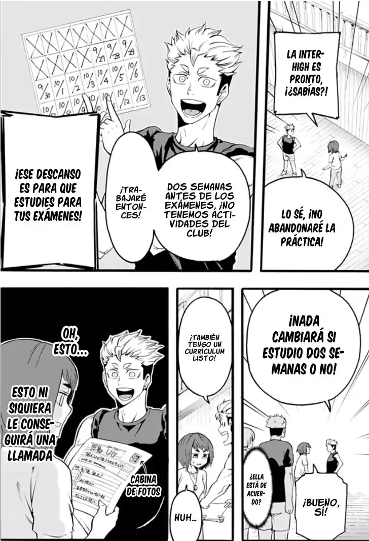 Haikyuu-bu!! Capitulo 22: Terushima busca un trabajo - Johzenji página 4