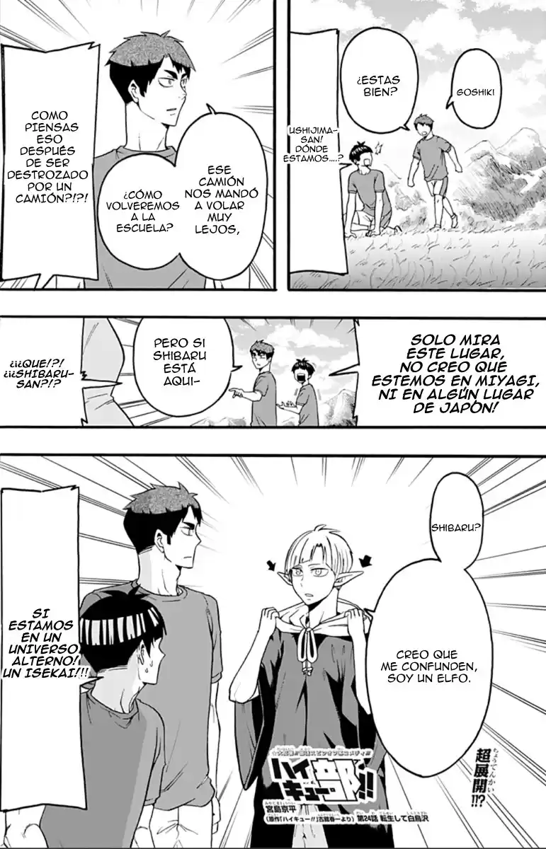 Haikyuu-bu!! Capitulo 24: El Isekai De Shiratorizawa página 2