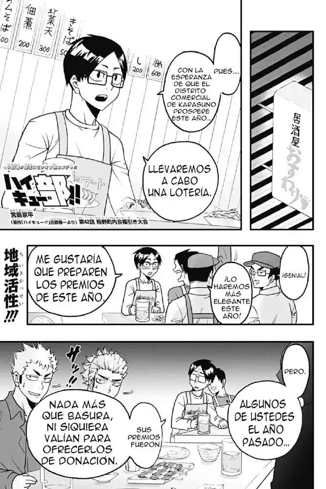 Haikyuu-bu!! Capitulo 42: La loteria de karasuno! página 1