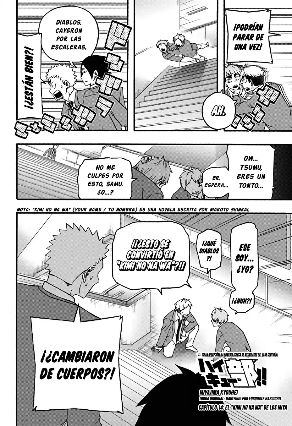 Haikyuu-bu!! Capitulo 14 página 3