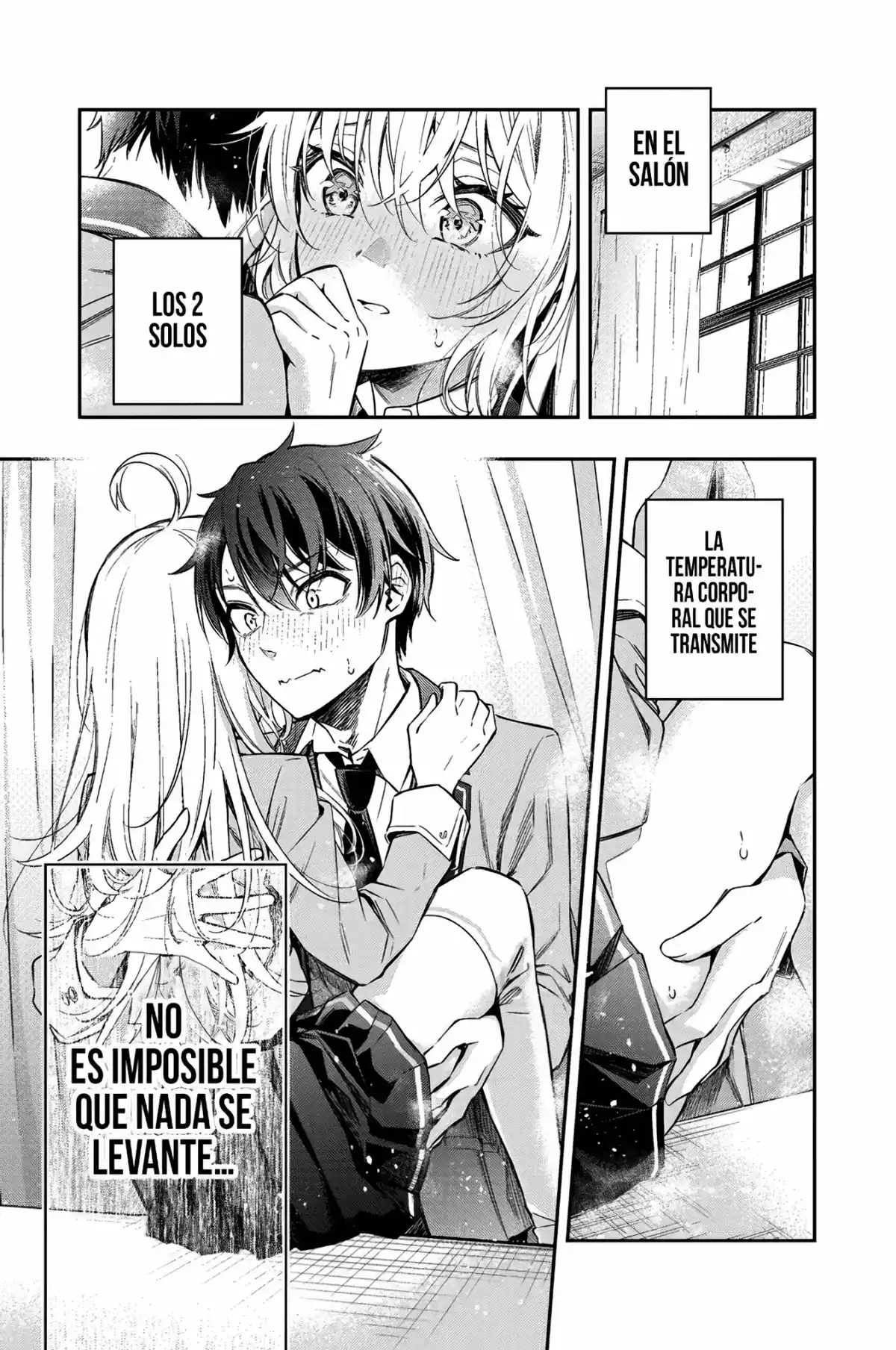 Alya-san, quien se sienta a mi lado, a veces susurra cosas dulces en ruso. Capitulo 6 página 4