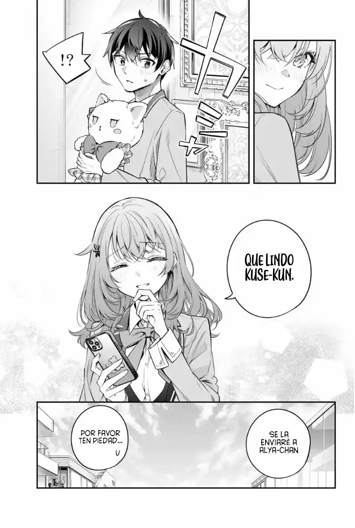 Alya-san, quien se sienta a mi lado, a veces susurra cosas dulces en ruso. Capitulo 27 página 11