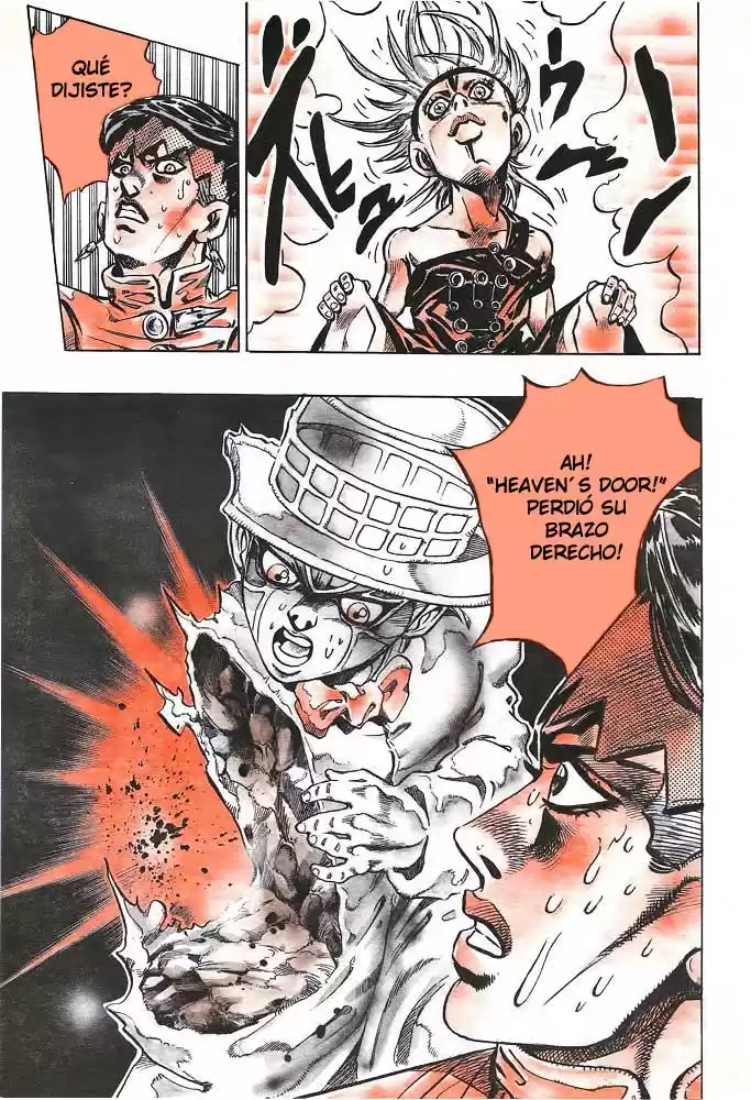 JoJo's Bizarre Adventure Parte 4: Diamond Is Unbreakable Capitulo 108: ¡Viene el Niño Piedra, Papel o Tijera!, Parte 3 página 13