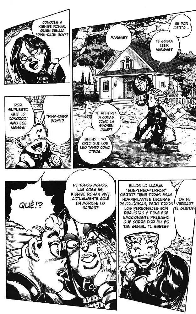 JoJo's Bizarre Adventure Parte 4: Diamond Is Unbreakable Capitulo 53: Vamos a la Casa del Mangaka, Parte 1 página 5