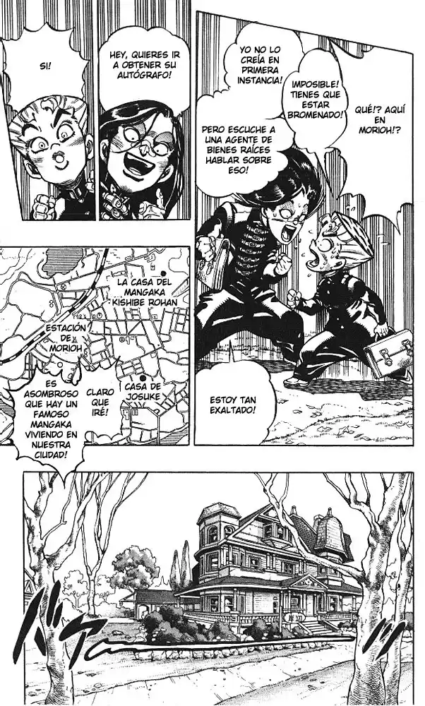 JoJo's Bizarre Adventure Parte 4: Diamond Is Unbreakable Capitulo 53: Vamos a la Casa del Mangaka, Parte 1 página 6