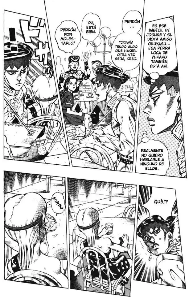 JoJo's Bizarre Adventure Parte 4: Diamond Is Unbreakable Capitulo 107: ¡Viene el Niño Piedra, Papel o Tijera!, Parte 2 página 11