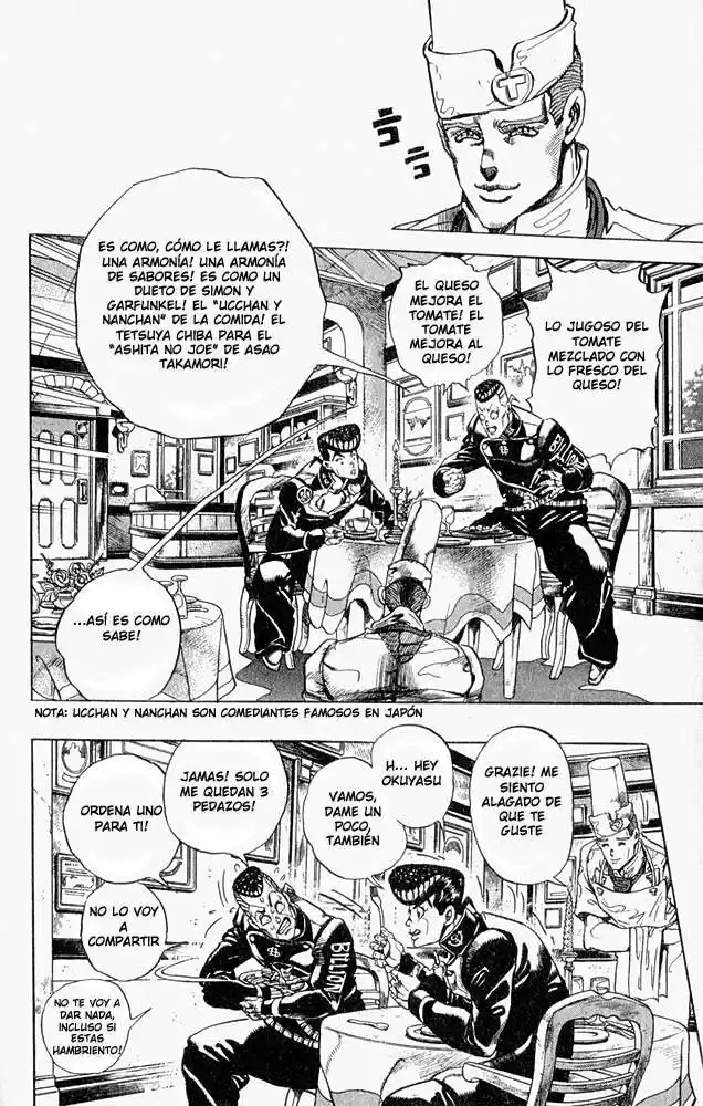 JoJo's Bizarre Adventure Parte 4: Diamond Is Unbreakable Capitulo 39: Vamos a Comer Comida Italiana, Parte 2 página 9