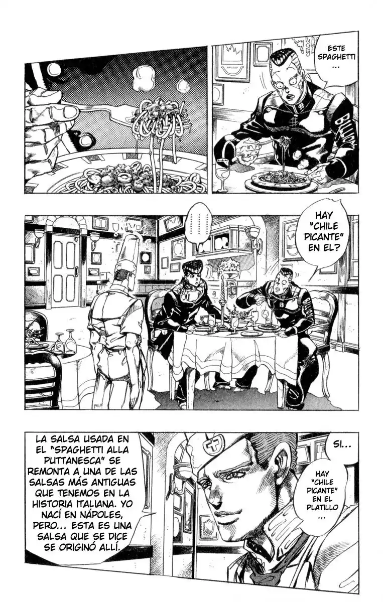 JoJo's Bizarre Adventure Parte 4: Diamond Is Unbreakable Capitulo 40: Vamos a Comer Comida Italiana, Parte 3 página 3