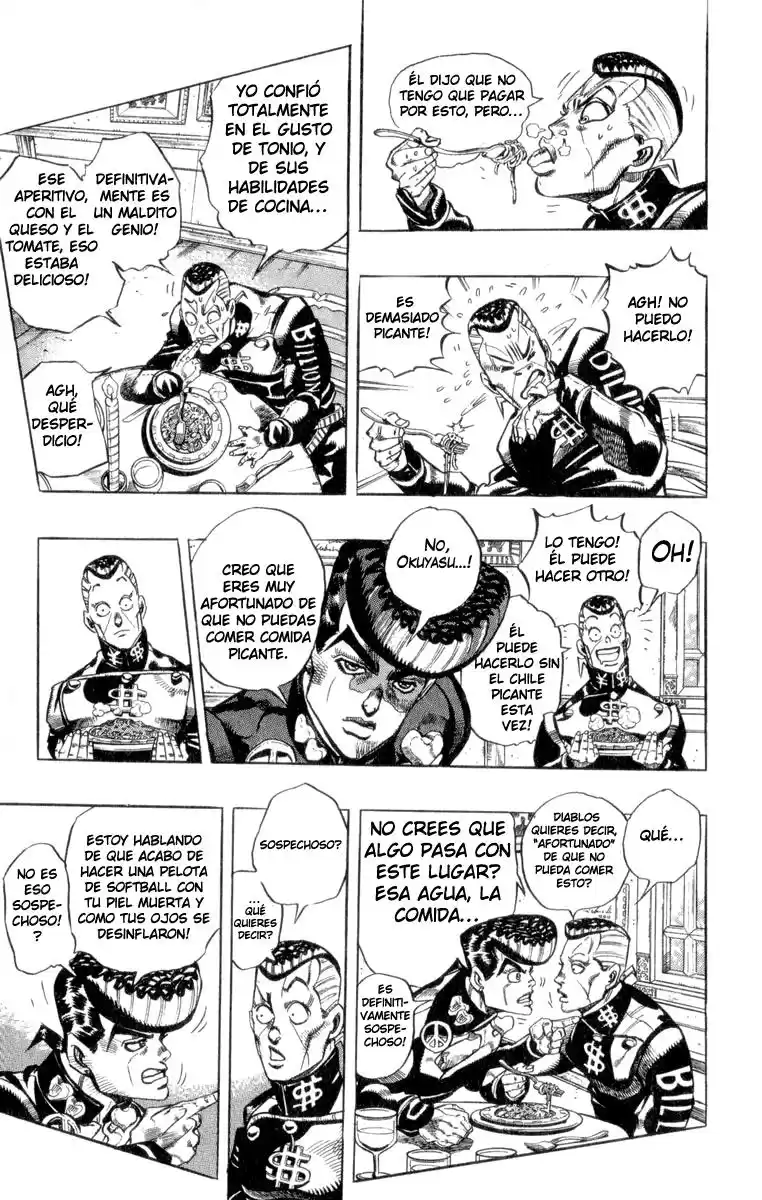 JoJo's Bizarre Adventure Parte 4: Diamond Is Unbreakable Capitulo 40: Vamos a Comer Comida Italiana, Parte 3 página 6