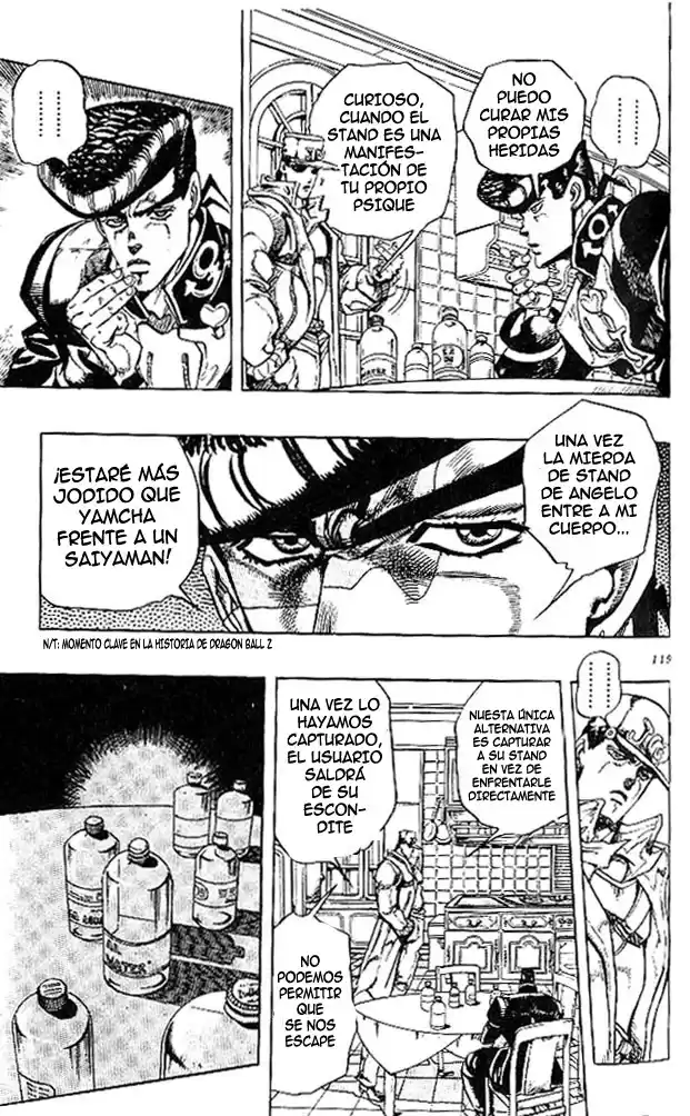 JoJo's Bizarre Adventure Parte 4: Diamond Is Unbreakable Capitulo 6: ¡Josuke Higashikata! Conoce a Angelo, Parte 3 página 6