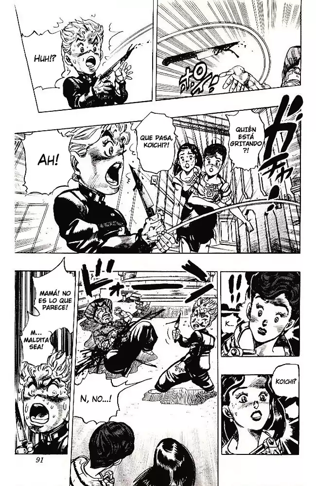 JoJo's Bizarre Adventure Parte 4: Diamond Is Unbreakable Capitulo 23: Koichi Hirose (Echoes), Parte 5 página 8