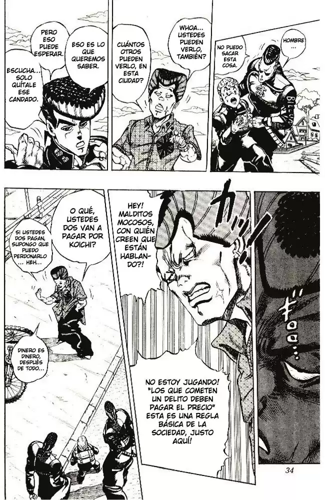 JoJo's Bizarre Adventure Parte 4: Diamond Is Unbreakable Capitulo 20: Koichi Hirose (Echoes), Parte 2 página 9