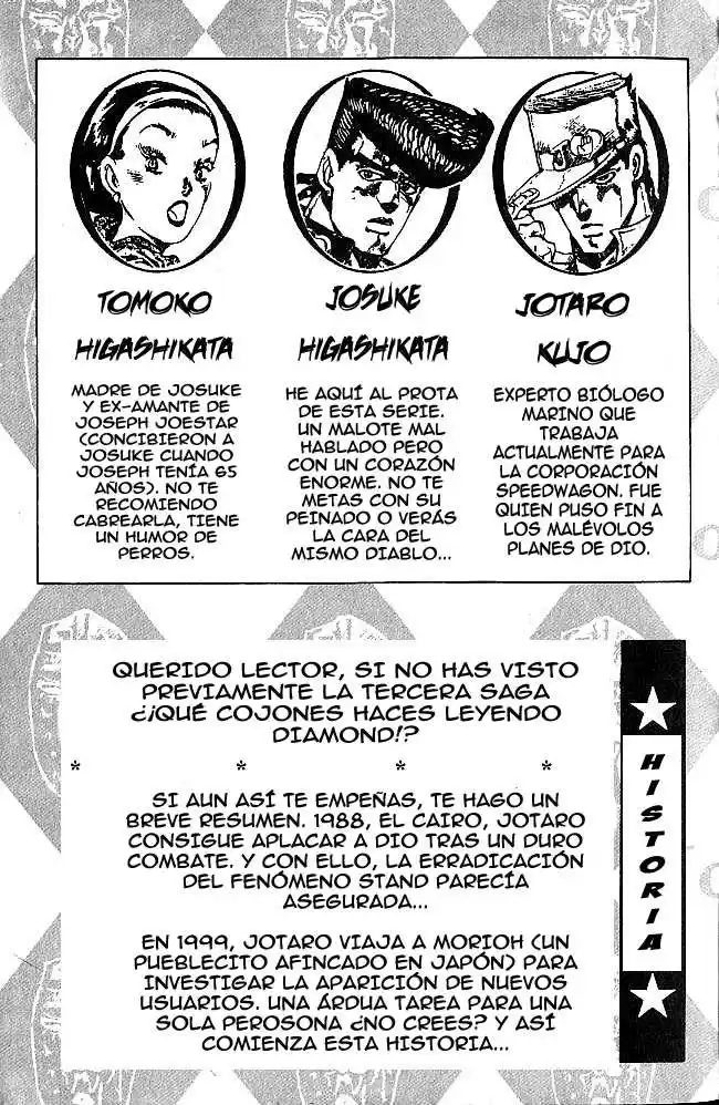 JoJo's Bizarre Adventure Parte 4: Diamond Is Unbreakable Capitulo 1: ¡Jotaro Kujo! Conoce a Josuke Higashikata, Parte 1 página 6