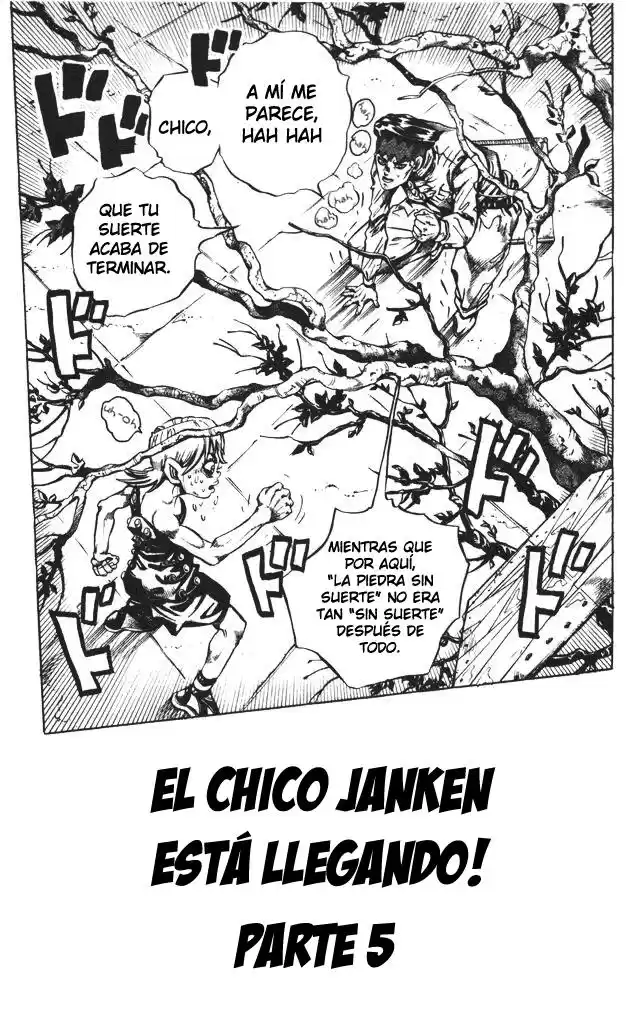 JoJo's Bizarre Adventure Parte 4: Diamond Is Unbreakable Capitulo 110: ¡Viene el Niño Piedra, Papel o Tijera!, Parte 5 página 2