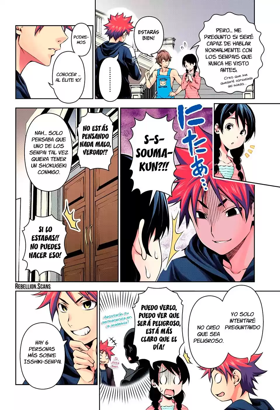 Shokugeki no Soma Capitulo 118.05: Elite 10 de Toutsuki - Color página 6