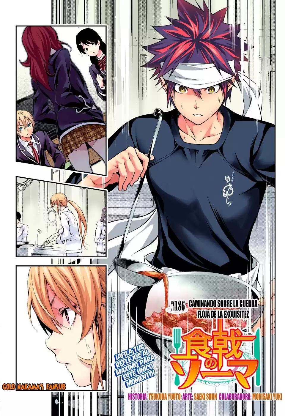 Shokugeki no Soma Capitulo 186.2: Caminando sobre la cuerda floja de la exquisitez página 3