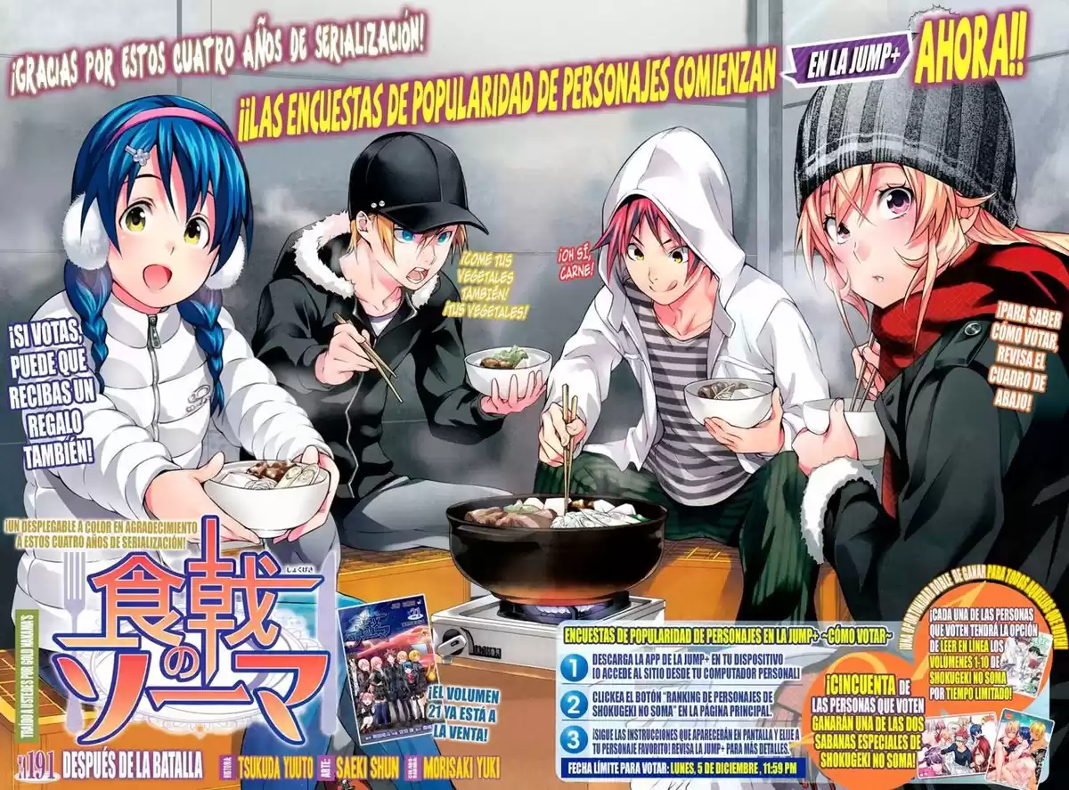 Shokugeki no Soma Capitulo 191: Después de la Ardiente Batalla página 4