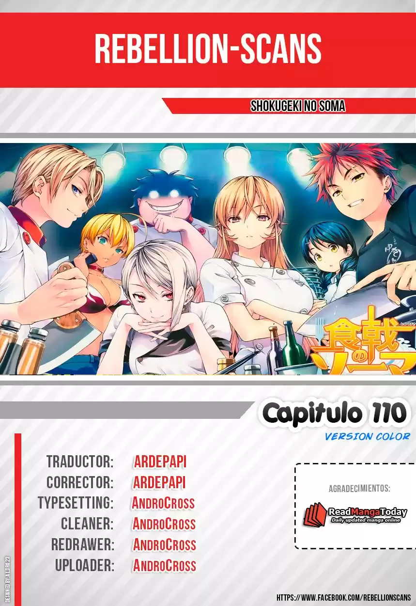 Shokugeki no Soma Capitulo 110: El regreso del Mago - Color página 1