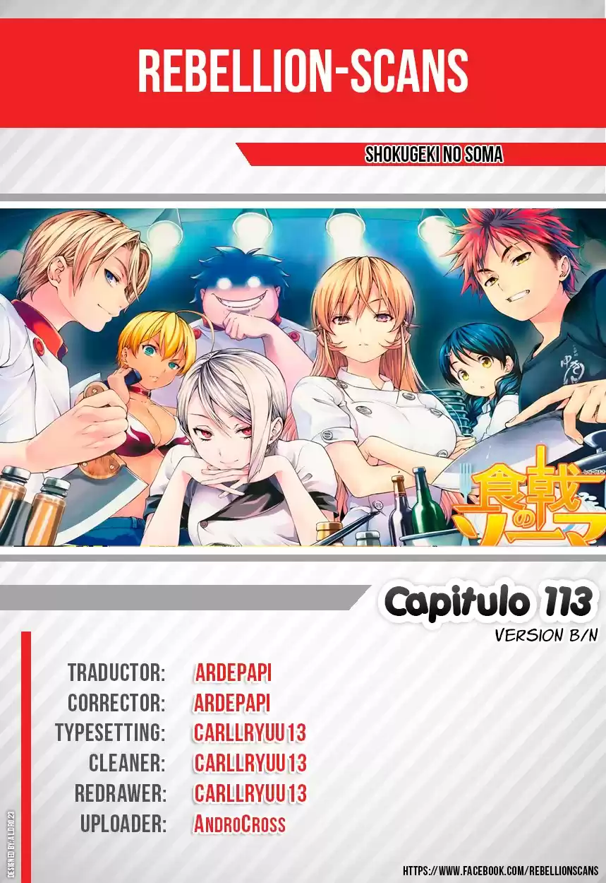 Shokugeki no Soma Capitulo 113: Las legunbres olvidadas B/N página 2