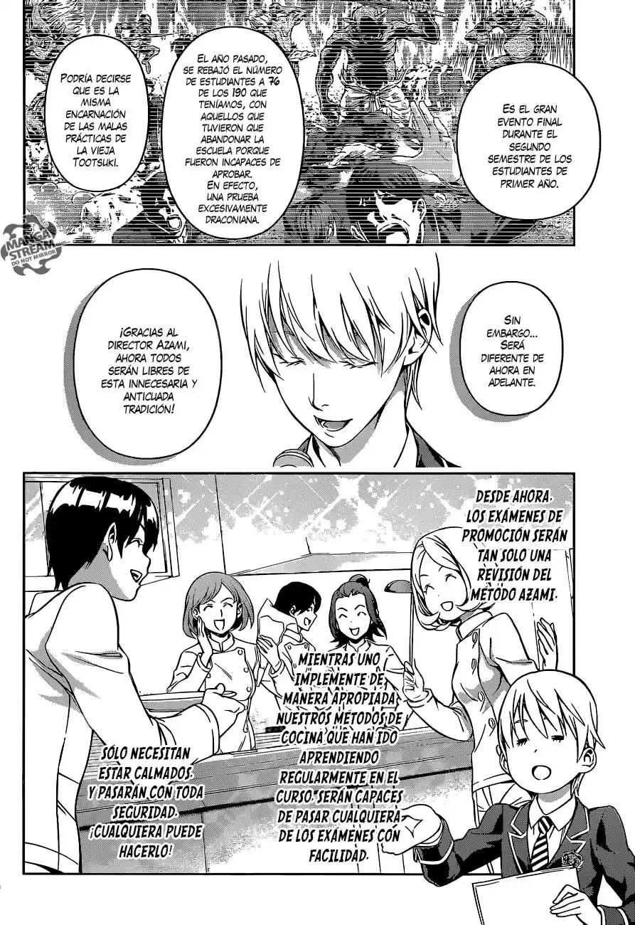 Shokugeki no Soma Capitulo 167: Caras familiares y desamparadas página 3