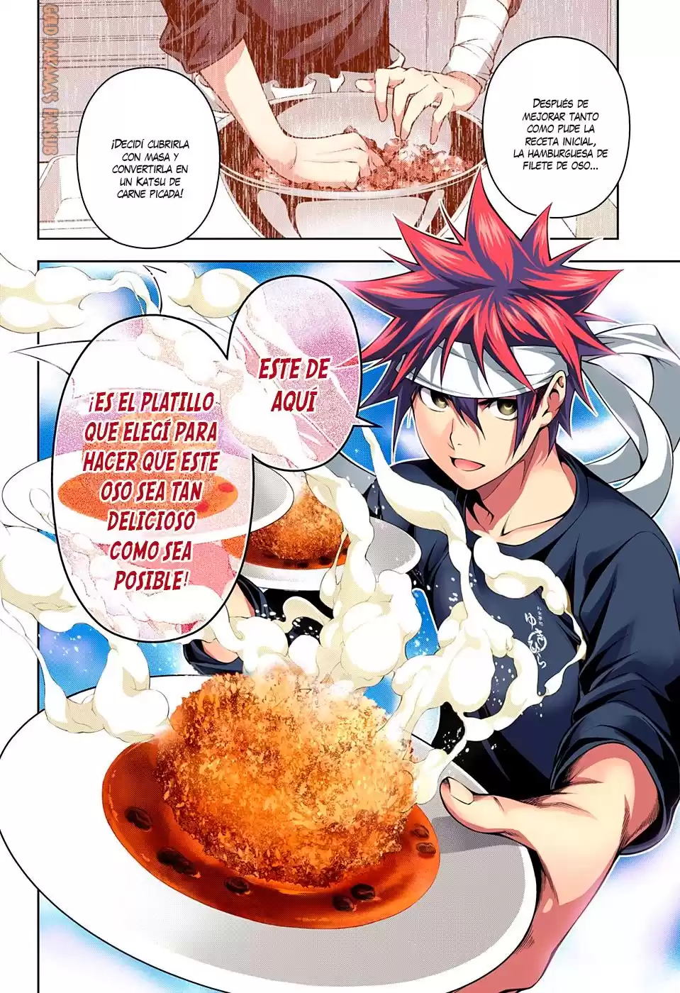 Shokugeki no Soma Capitulo 187.2: Florece, Katsu de carne picada página 3