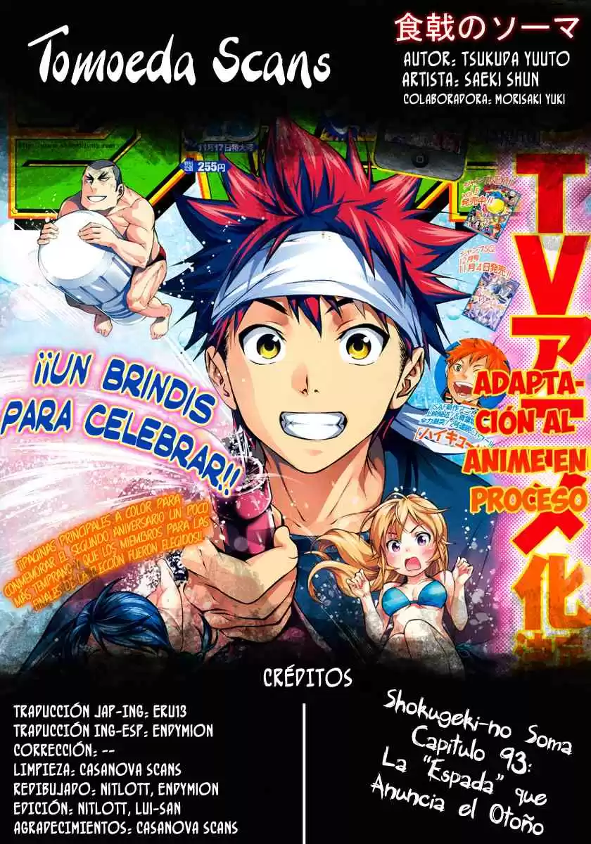 Shokugeki no Soma Capitulo 93 página 1