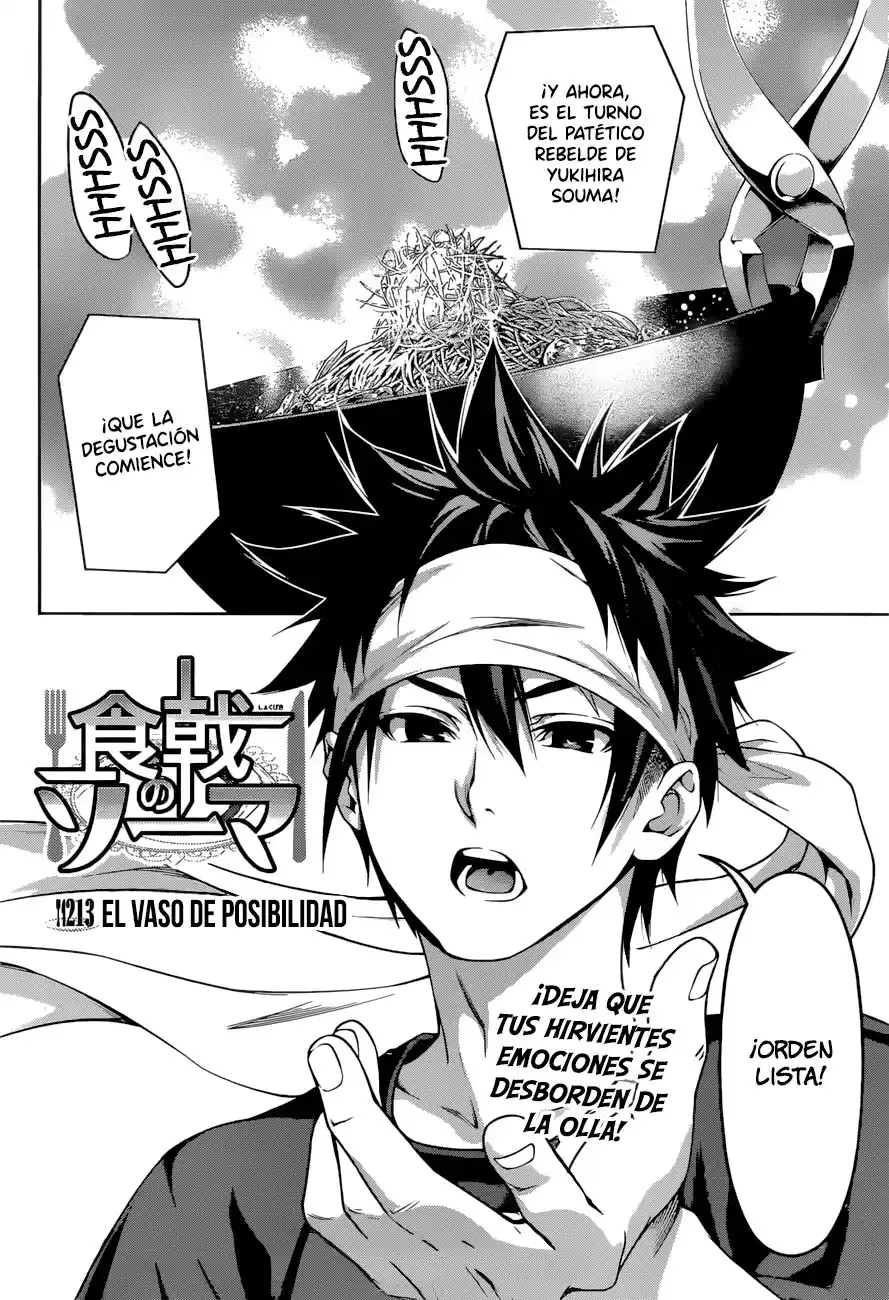 Shokugeki no Soma Capitulo 213: El vaso de la posibilidad página 3