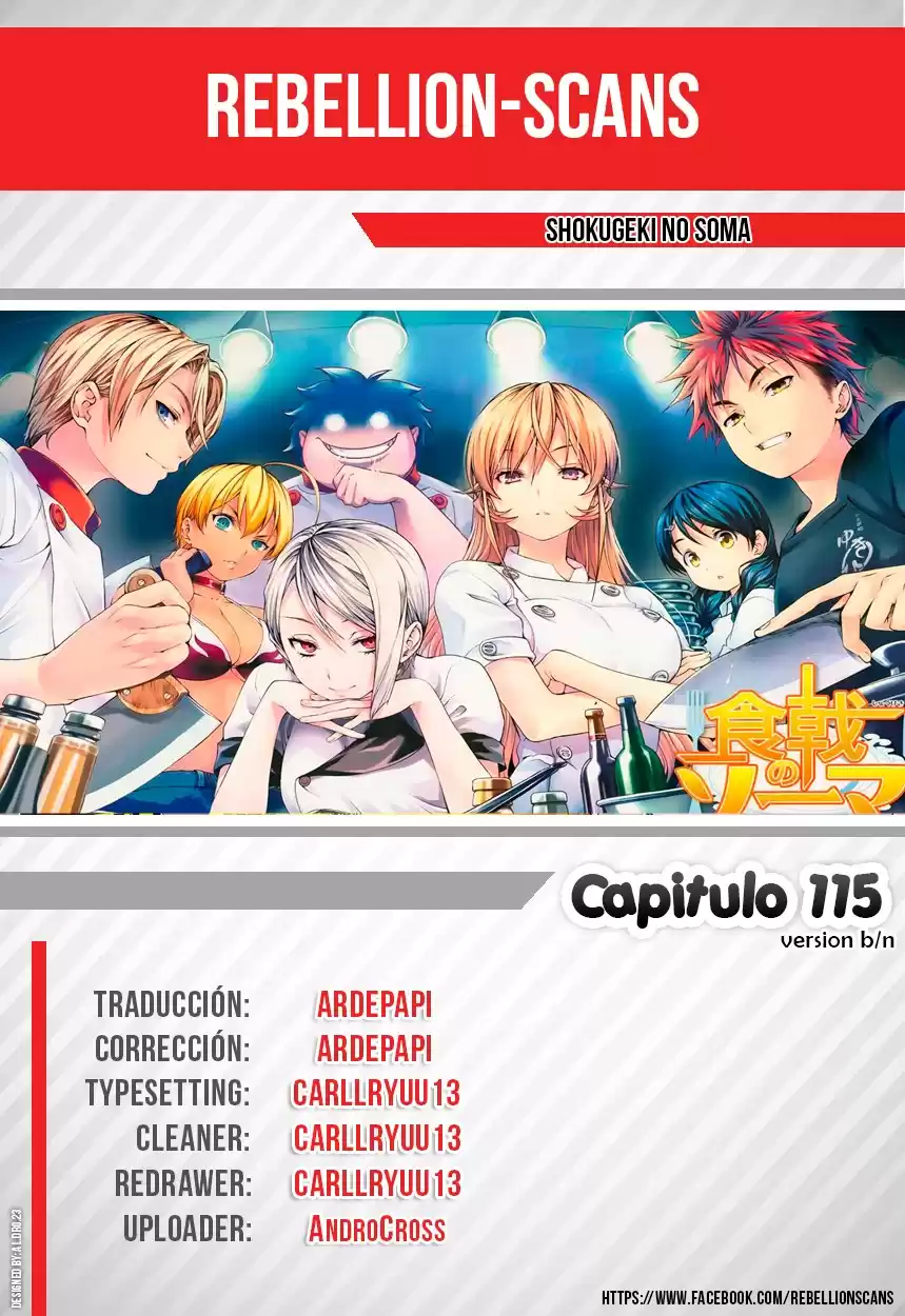 Shokugeki no Soma Capitulo 115: Un gran Avance B/N página 2