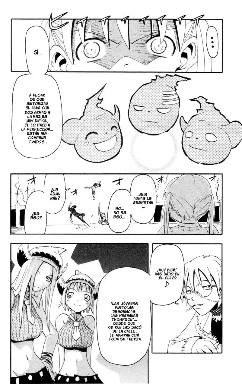 Soul Eater Capitulo 3: "El Nuevo Estudiante" y "La Observación de Soul" página 19