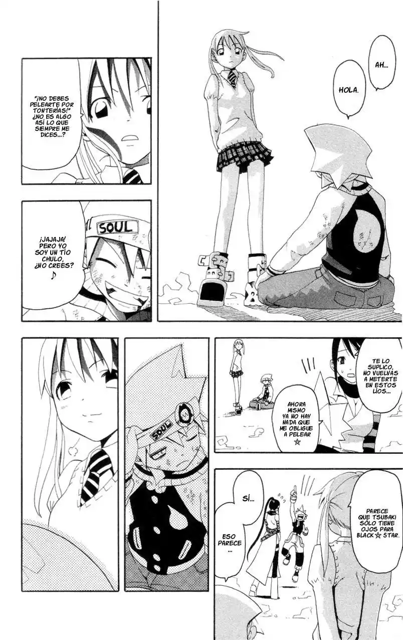 Soul Eater Capitulo 3: "El Nuevo Estudiante" y "La Observación de Soul" página 34