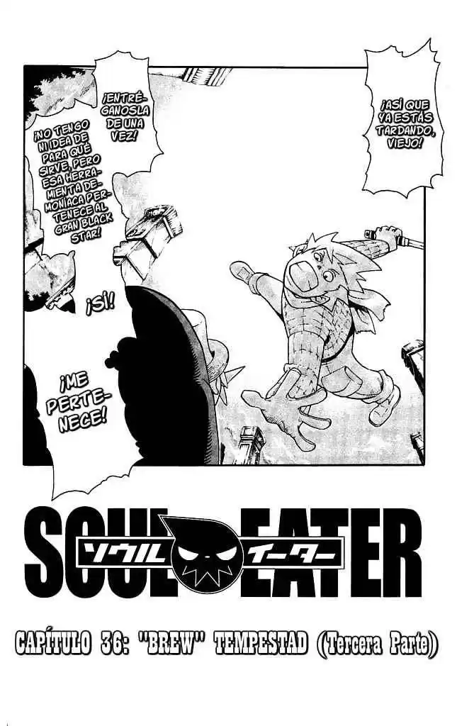 Soul Eater Capitulo 36: "Brew" Tempestad (Tercera Parte) página 6