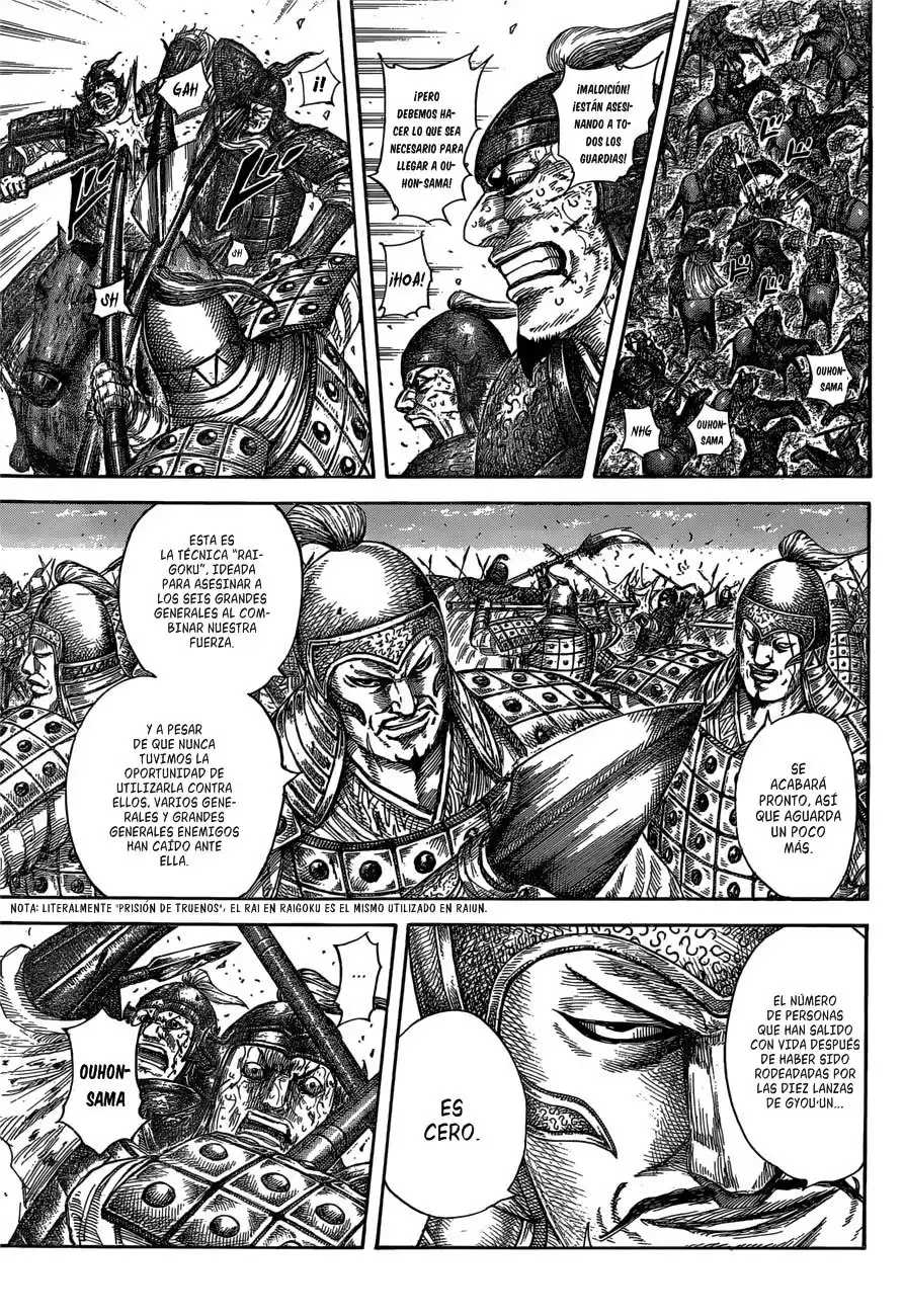 Kingdom Capitulo 585: Raigoku página 10