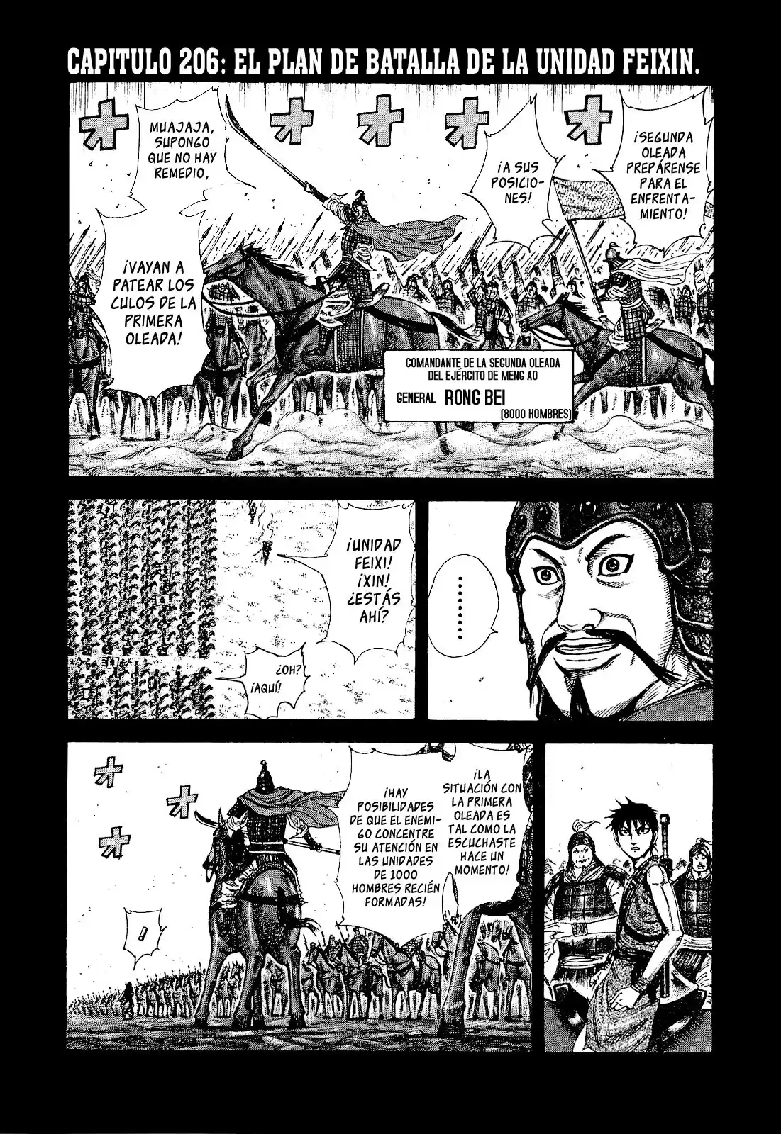 Kingdom Capitulo 206: El plan de batalla de la unidad Feixin página 1