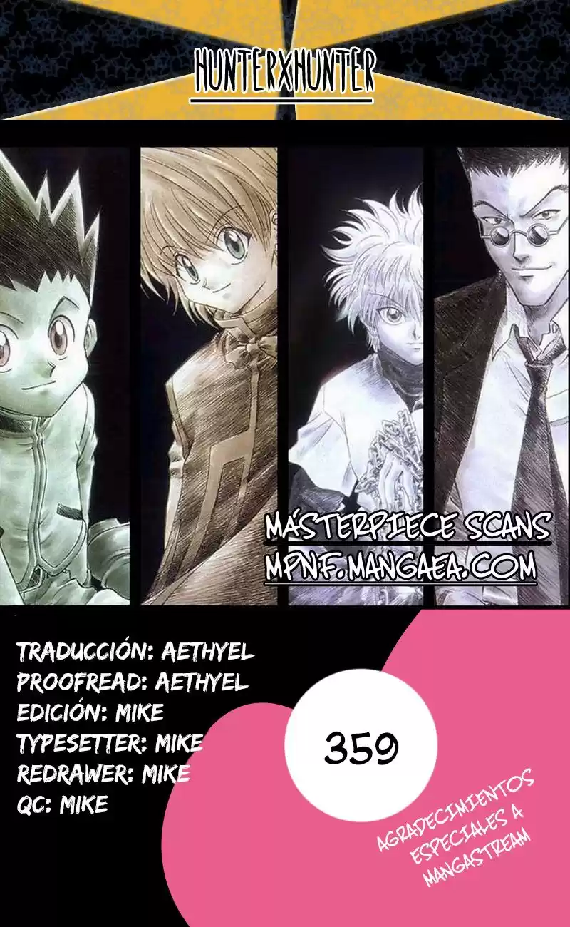 Hunter X Hunter Capitulo 359: Partida página 1