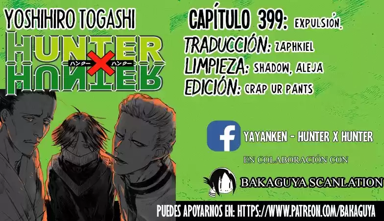 Hunter X Hunter Capitulo 399: Expulsión página 1