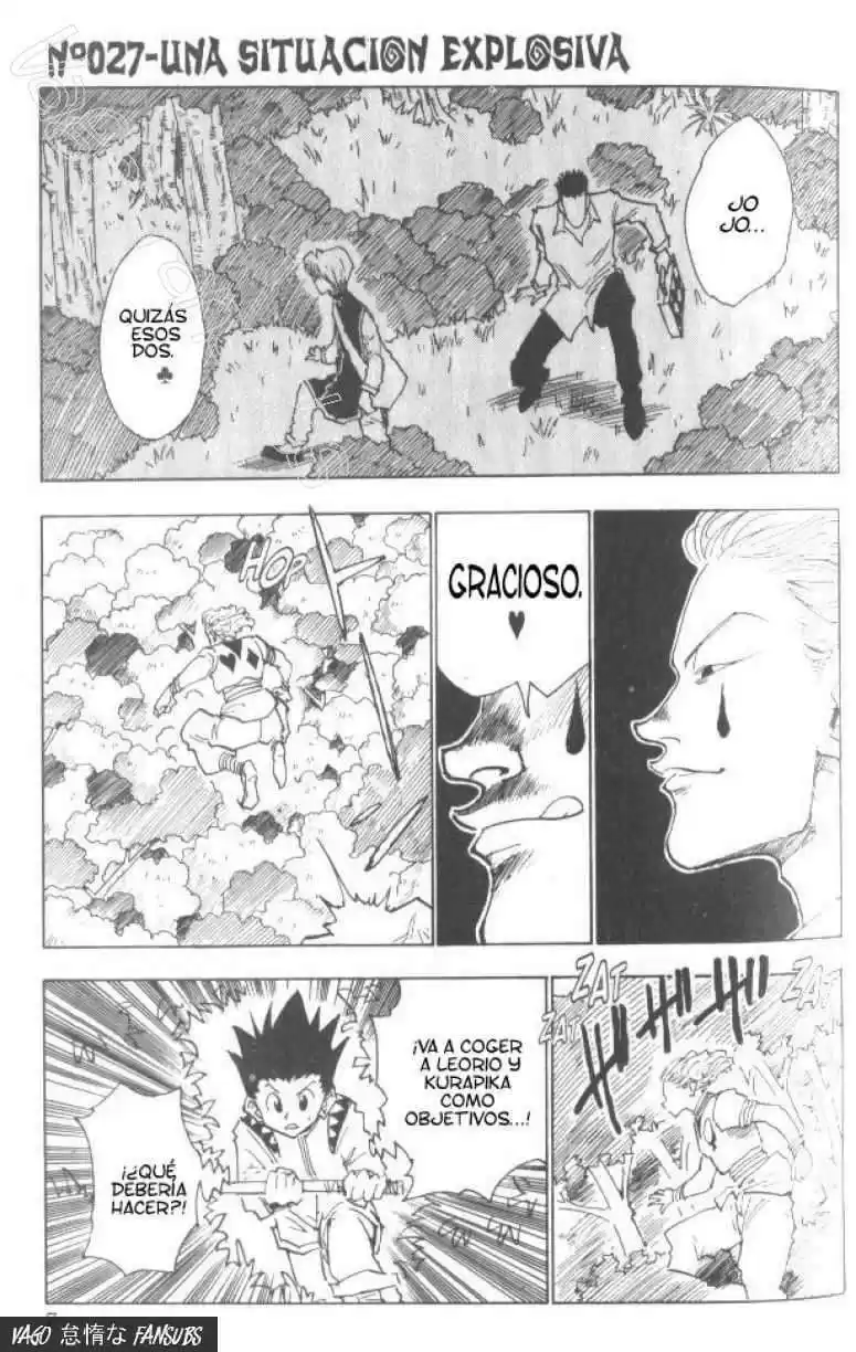 Hunter X Hunter Capitulo 27: Una situación explosiva página 1