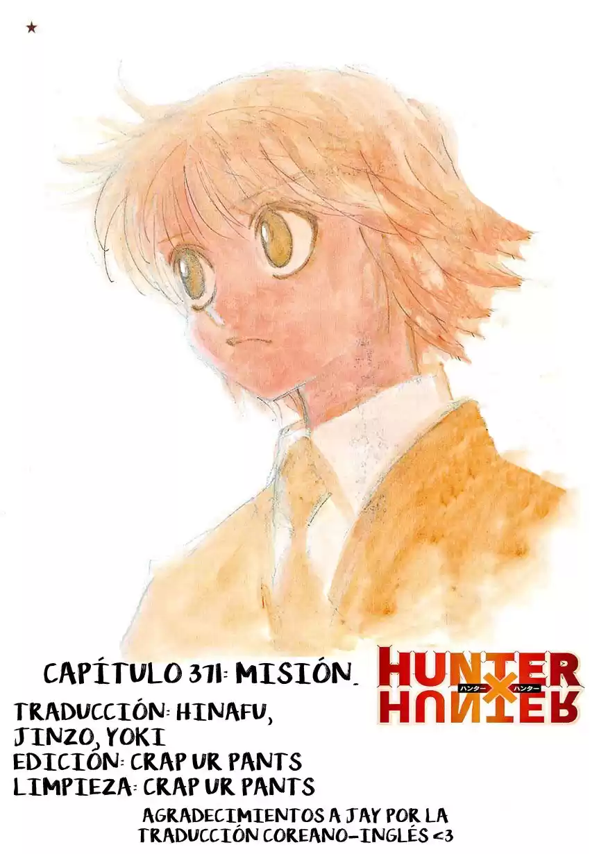 Hunter X Hunter Capitulo 371: Misión (Versión 1) página 1