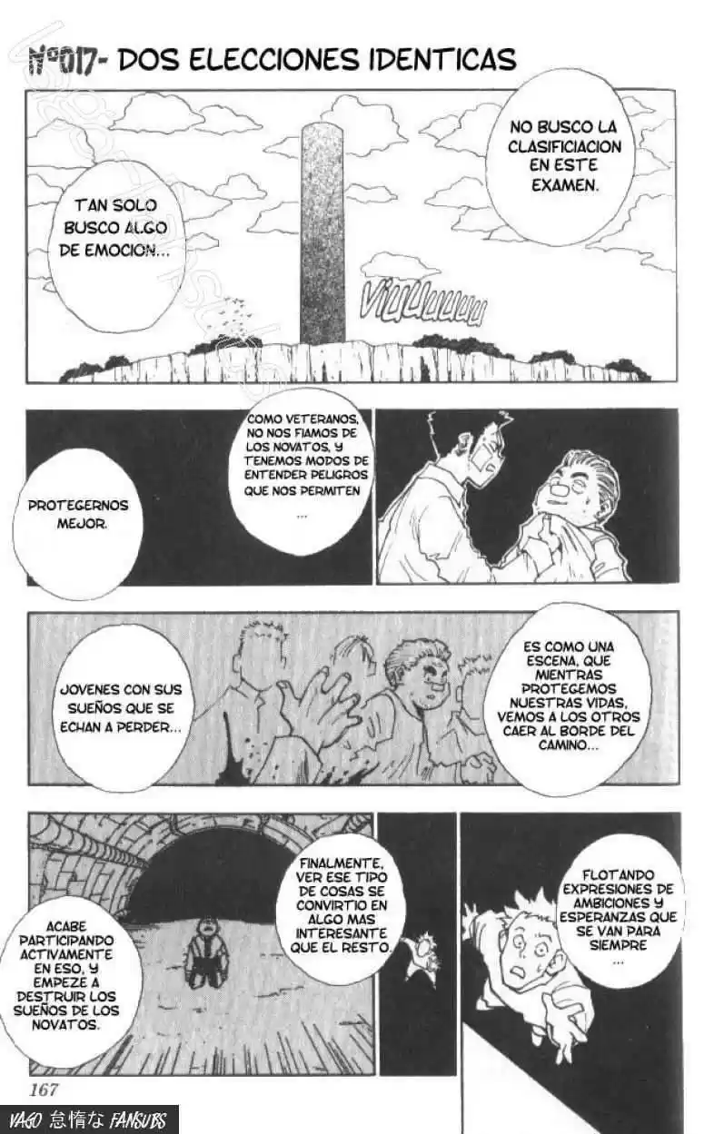 Hunter X Hunter Capitulo 17: Dos elecciones identicas página 2