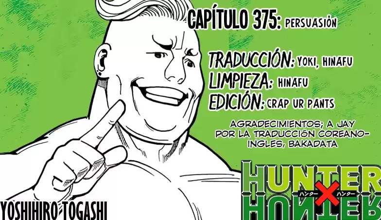 Hunter X Hunter Capitulo 375: Persuasión página 1