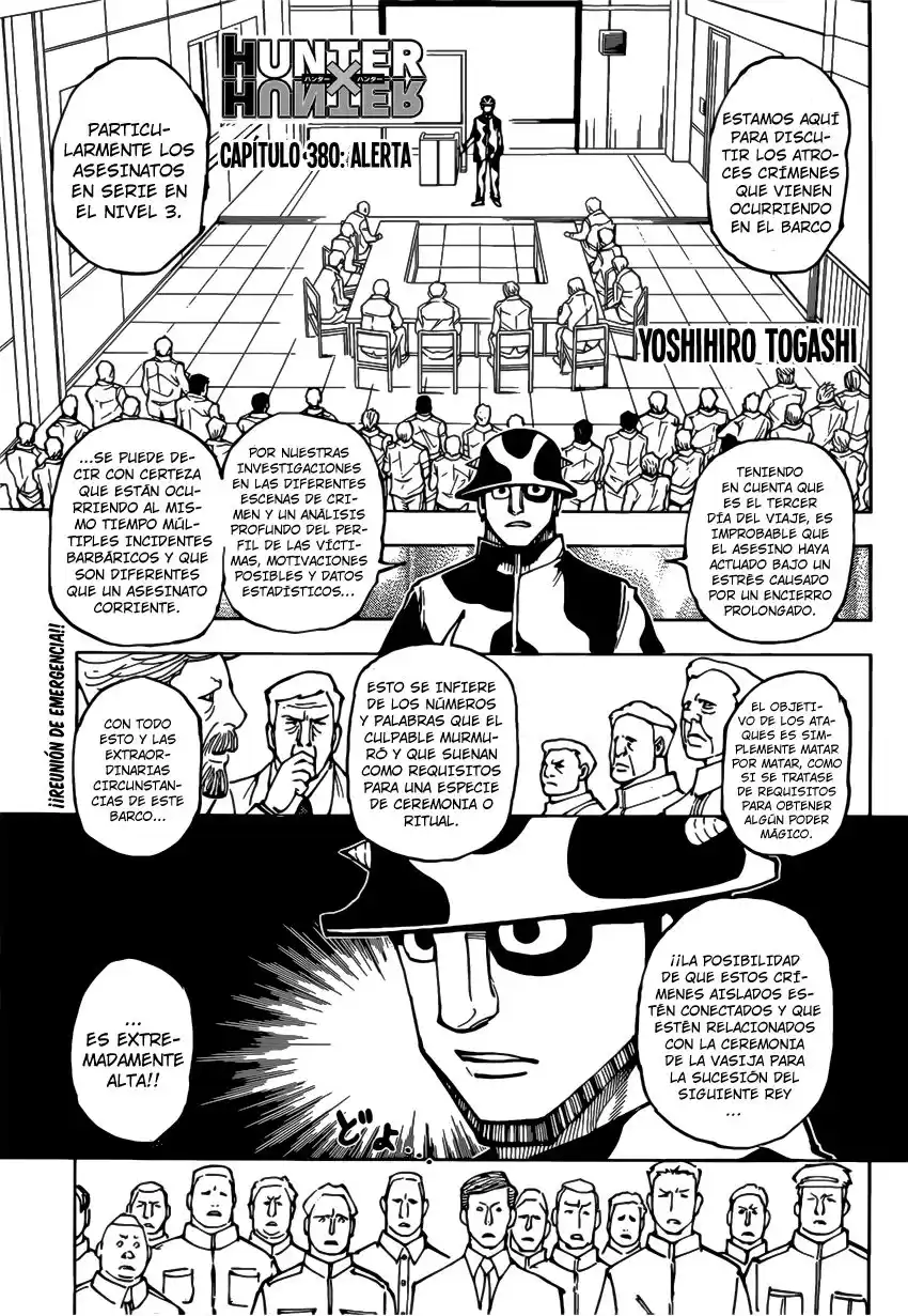 Hunter X Hunter Capitulo 380: Alerta página 2