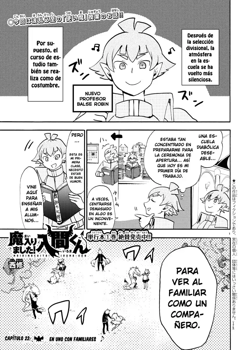 Mairimashita! Iruma-kun Capitulo 22: En uno con familiares página 3