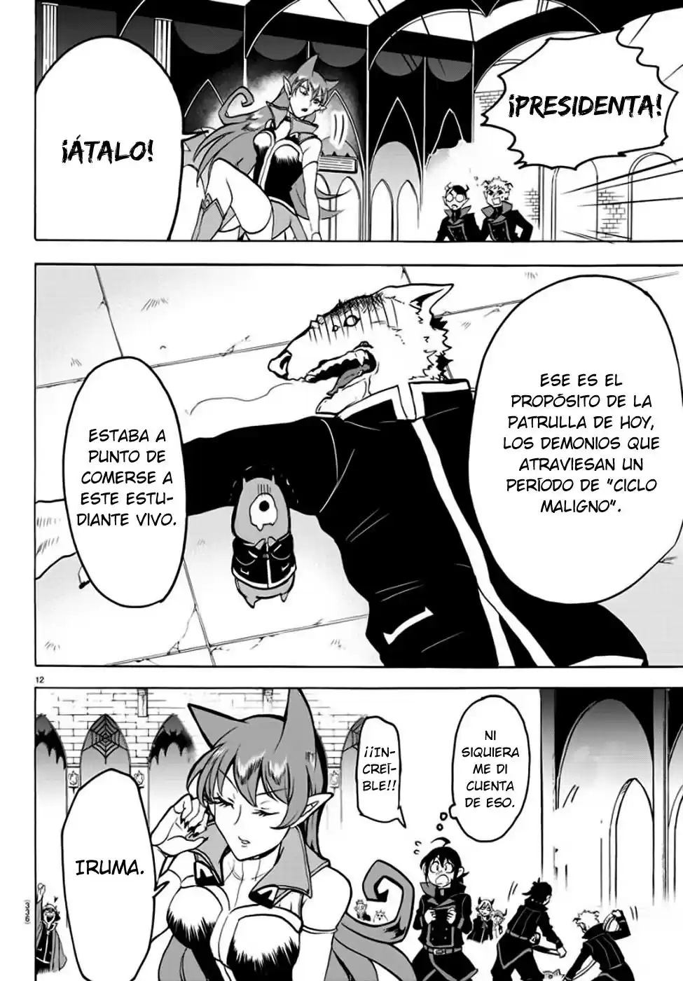 Mairimashita! Iruma-kun Capitulo 47: El cruel consejo estudiantil página 12