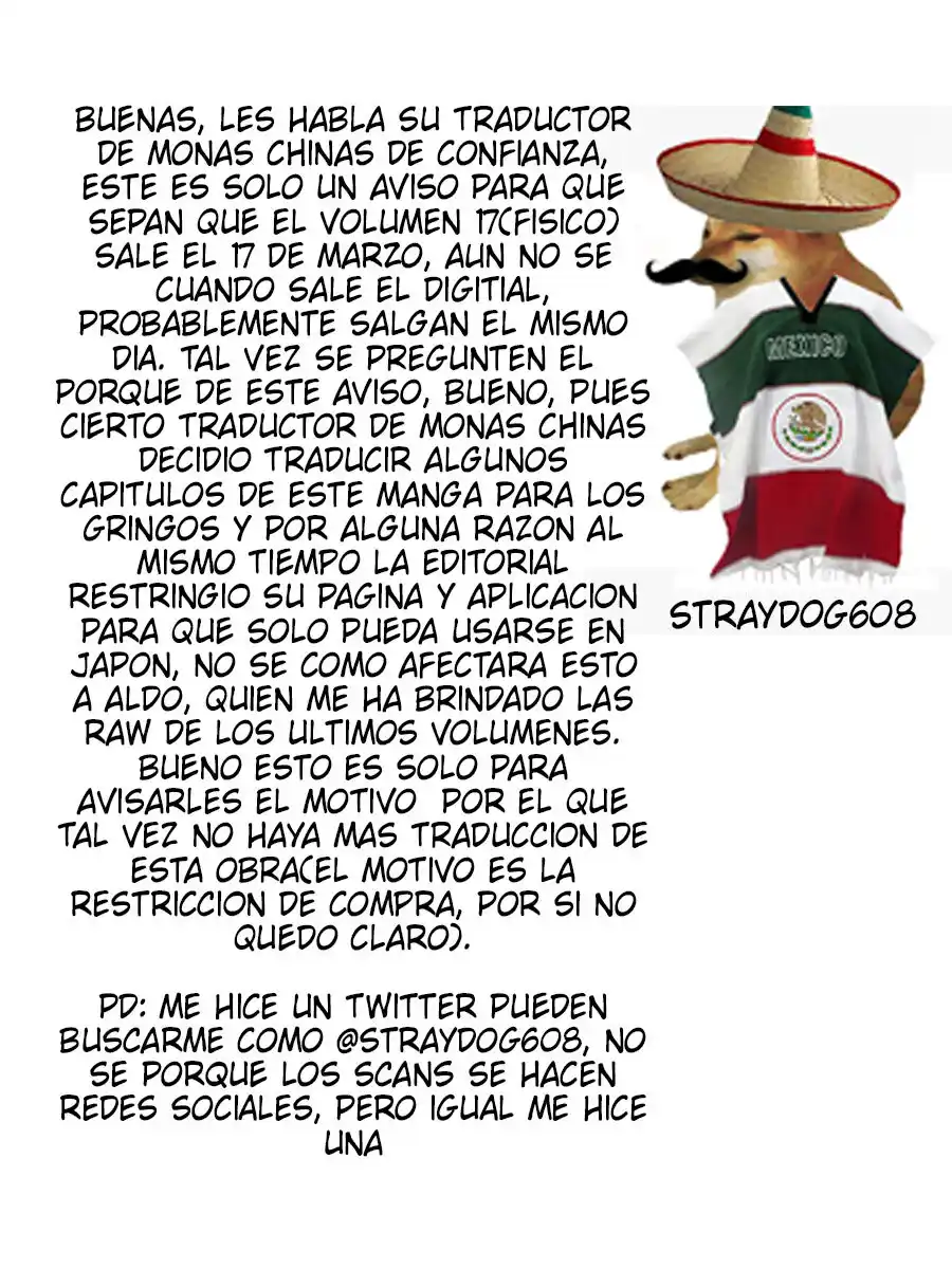 TSUYOSHI Capitulo 175.1: Aviso página 2