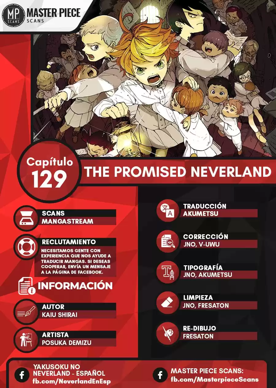 The Promised Neverland Capitulo 129: La carga que he de llevar página 1