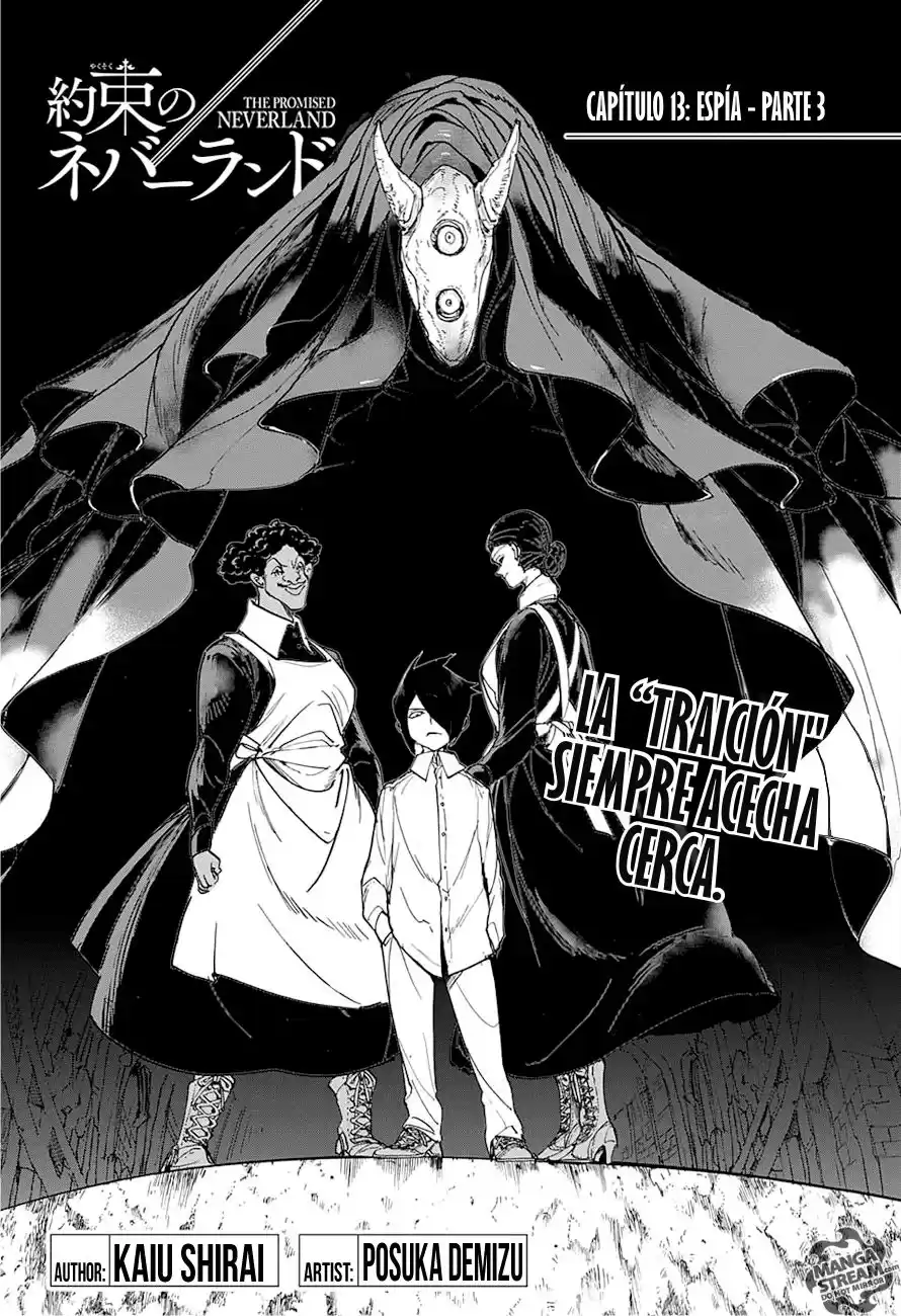 The Promised Neverland Capitulo 13: Espia Parte 3 página 3