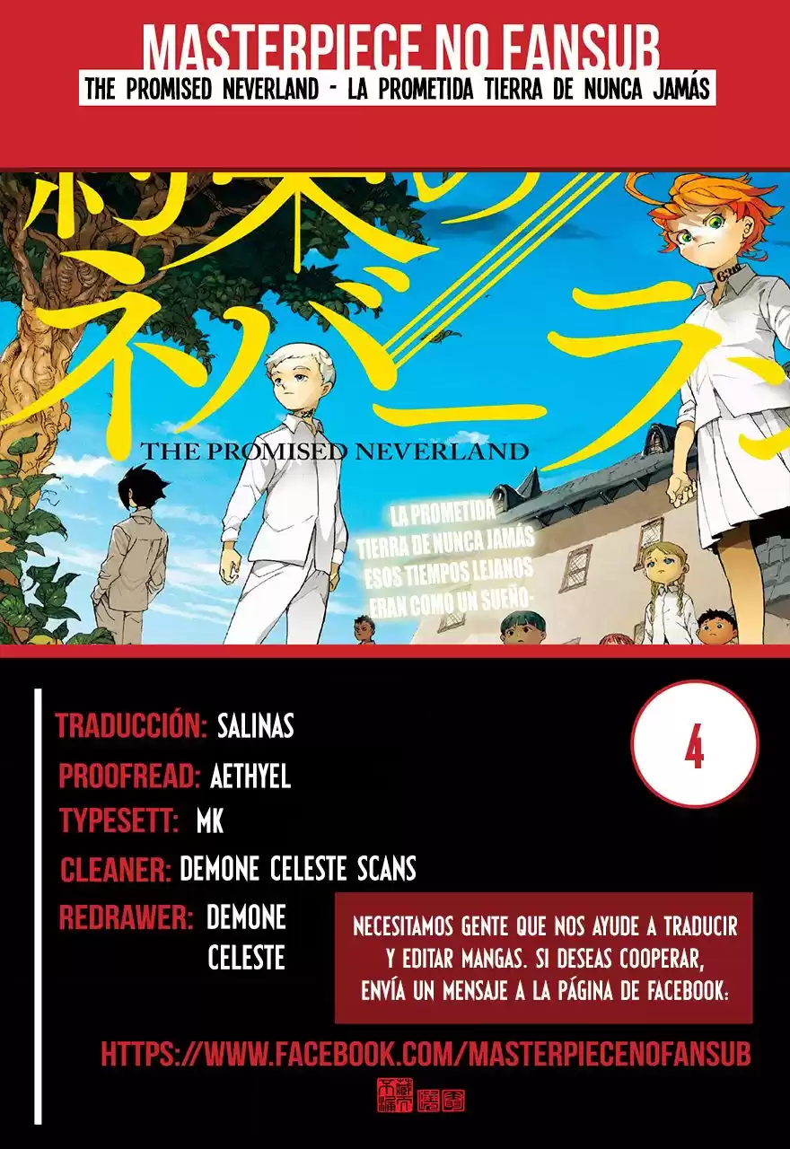 The Promised Neverland Capitulo 4: Óptimo página 1